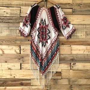 UMGEE fringed kimono, size S/M